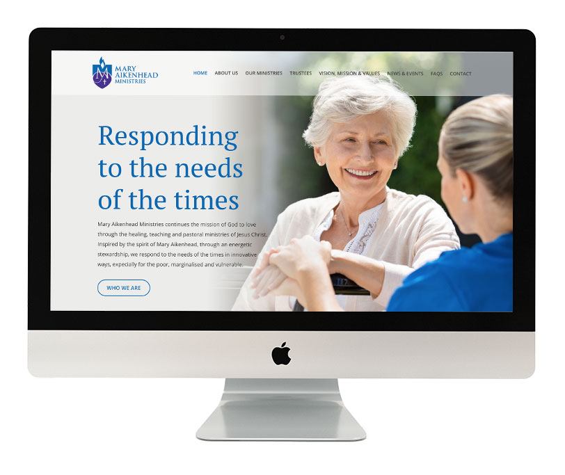 Mary Aikenhead Ministries website design